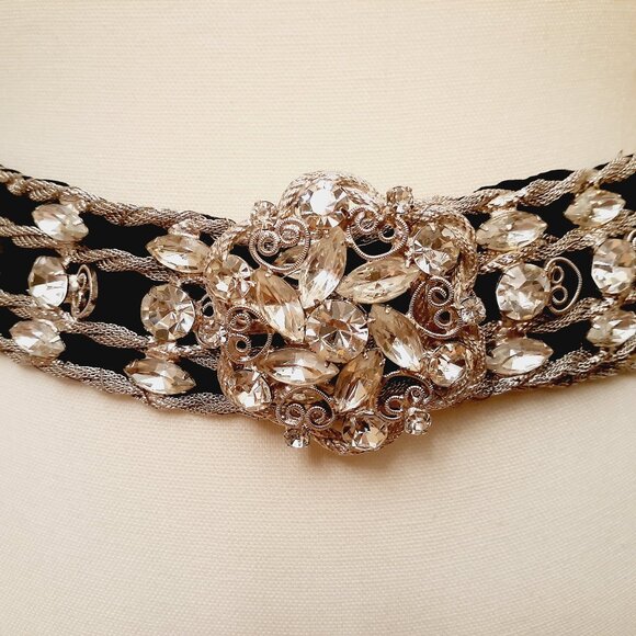 Rhinestone Embellished Belt - Picture 7 of 13